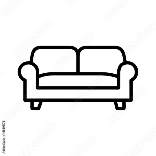 A comfortable couch icon symbolizing relaxation or home life.