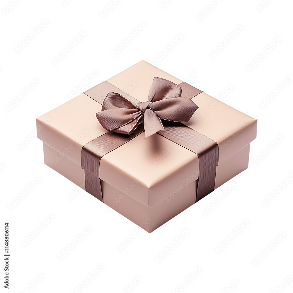 Elegant gift box with attractive ribbon for celebration isolated on a transparent background. Elegant gift box with attractive ribbon for celebration isolated on a transparent background.