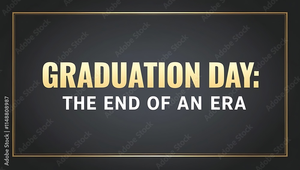 Graduation Day The End Of An Era Graduation Day The End Of An Era