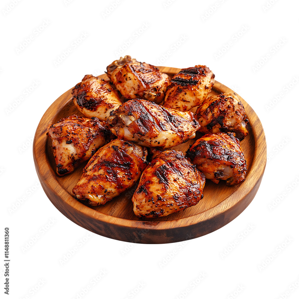 Roasted Chicken isolated on a transparent background. Grilled Chicken. Roasted Chicken isolated on a transparent background. Grilled Chicken.