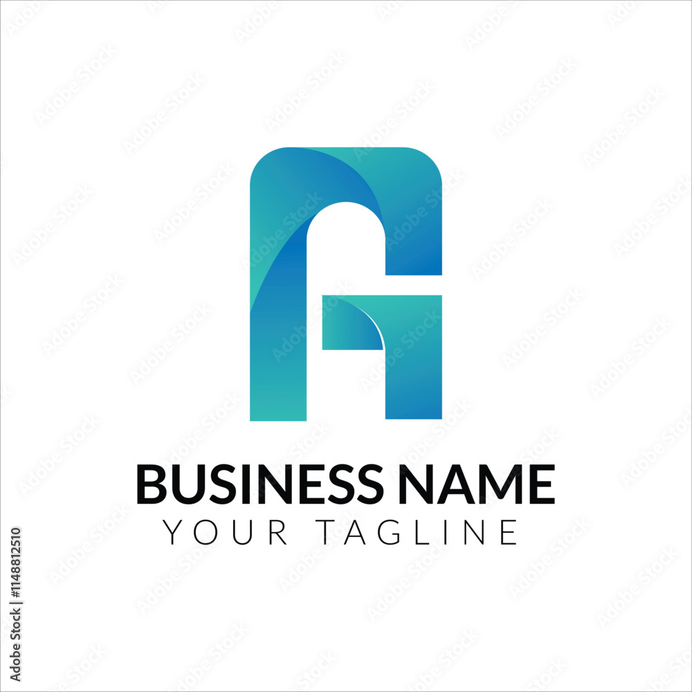 A letter gradient logo A letter gradient logo