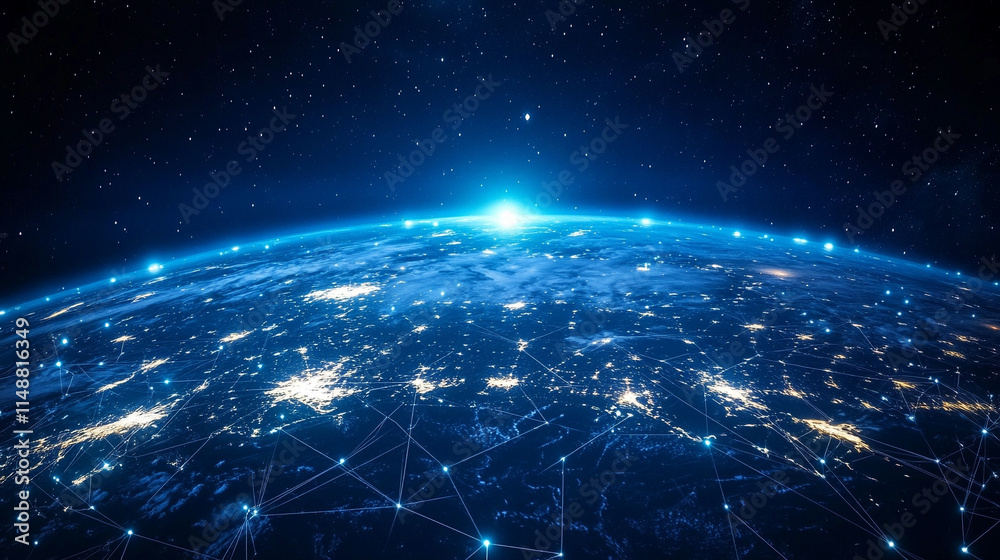 hyper-realistic visualization of global connectivity, showcasing telecommunication networks spanning the globe with a blurred, chaotic backdrop, symbolizing the interconnectedness of the world hyper-realistic visualization of global connectivity, showcasing telecommunication networks spanning the globe with a blurred, chaotic backdrop, symbolizing the interconnectedness of the world