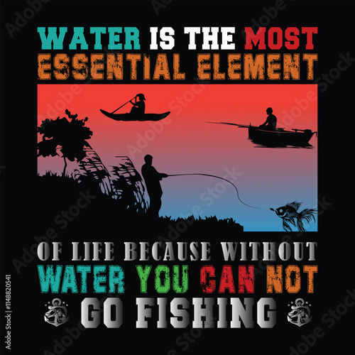 Fishing t shirt design