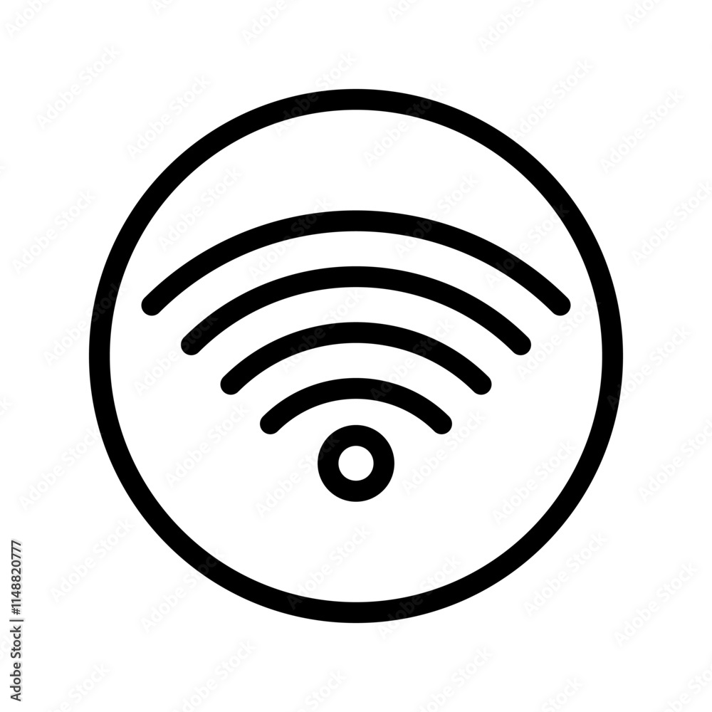 flat illustration of wifi vector icon, communication sign symbol. signal sign and symbol. Wireless icon. Wi-fi symbol set. router wireless technology.