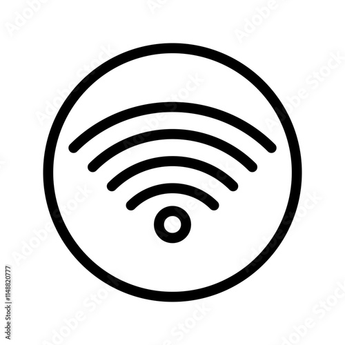 flat illustration of wifi vector icon, communication sign symbol. signal sign and symbol. Wireless icon. Wi-fi symbol set. router wireless technology.