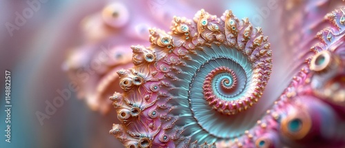 Enchanted Spiral: A Digital Fractal Masterpiece