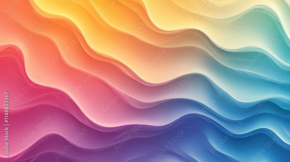 Gradient rainbow wave pattern Gradient rainbow wave pattern