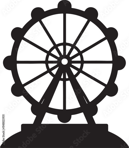Wooden ship steering wheel isolated on a white background