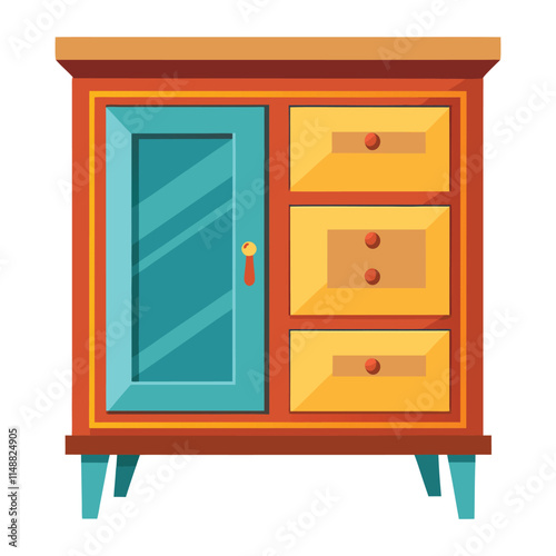 Customizable Cabinet Vector Illustration