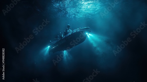 Submarine's Deep Dive: Exploring the Abyssal Depths photo