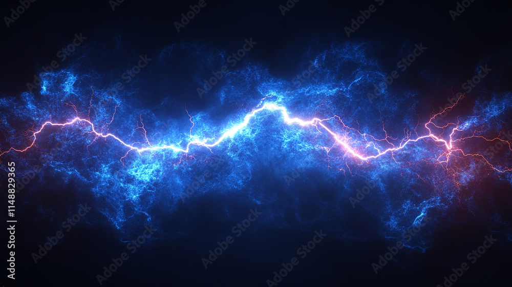 dramatic flash of lightning cuts through a dark, stormy sky, symbolizing chaos and nature's raw power, creating a striking and intense banner design for thunderstorm themes dramatic flash of lightning cuts through a dark, stormy sky, symbolizing chaos and nature's raw power, creating a striking and intense banner design for thunderstorm themes