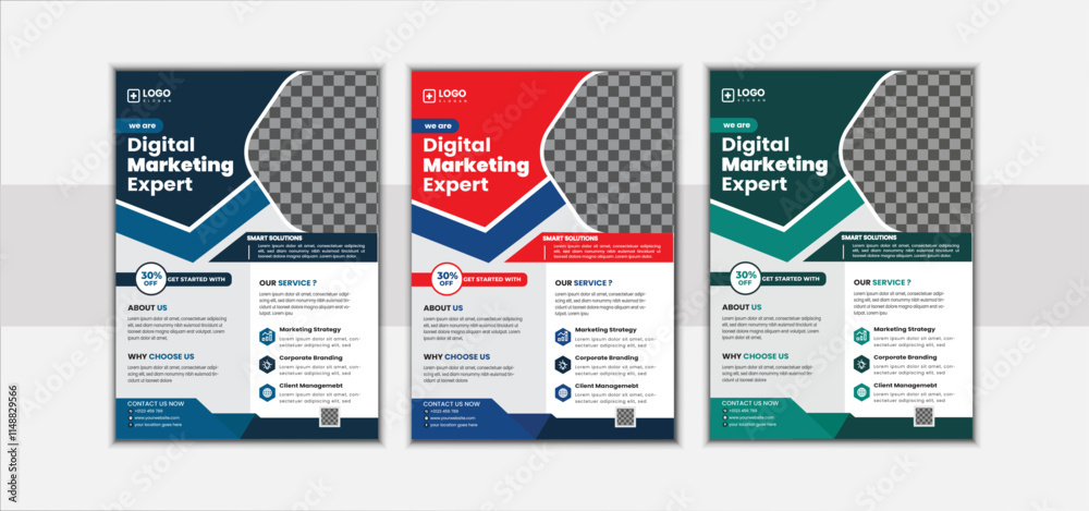 A Bundle of 3 Templates of Different Colors a4 Flyer Template, Corporate & Business Flyer Brochure Template Design, Abstract Business Flyer and Creative Design. A Bundle of 3 Templates of Different Colors a4 Flyer Template, Corporate & Business Flyer Brochure Template Design, Abstract Business Flyer and Creative Design.