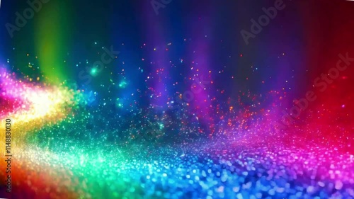 abstract colorful background with stars