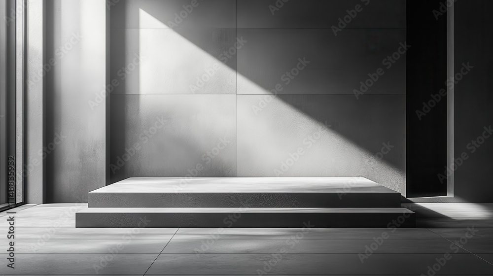 Podium mockup with a sleek, minimalist finish. Podium mockup with a sleek, minimalist finish.