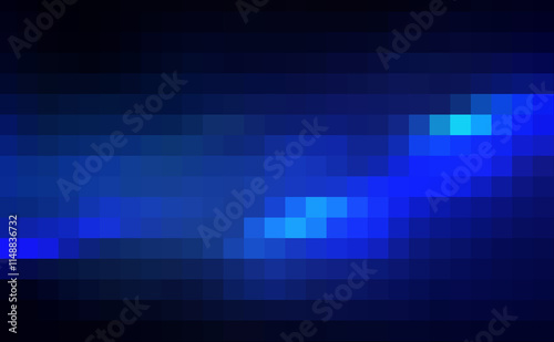 Gradient blue background. Geometric texture of light-dark blue squares. The substrate for branding, calendar, postcard, screensaver, poster, cover .olorful gradient on abstract background.