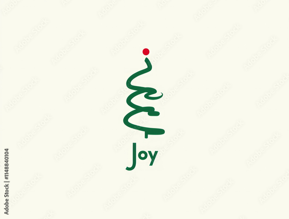 Simplistic Joy – Three Wispy Vertical Lines in Green Representing a Minimalist Christmas Tree with a Red Dot at the Top Simplistic Joy – Three Wispy Vertical Lines in Green Representing a Minimalist Christmas Tree with a Red Dot at the Top