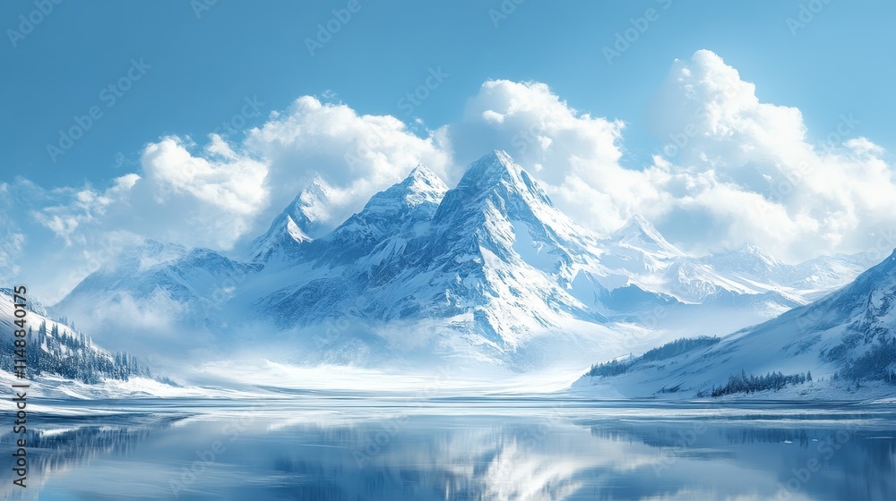 custom made wallpaper toronto digitalSnow-covered mountain