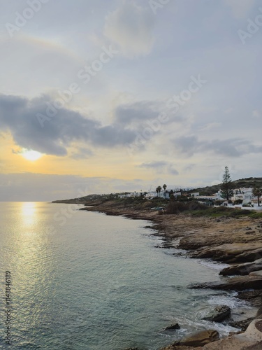 sunset over the sea
