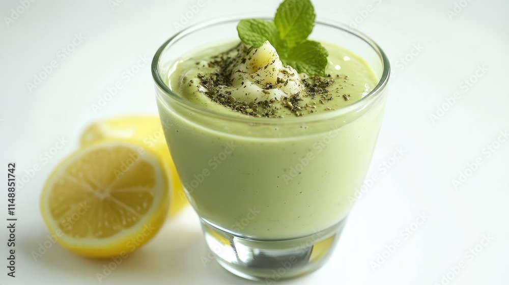 Refreshing Green Smoothie with Lemon and Mint Refreshing Green Smoothie with Lemon and Mint