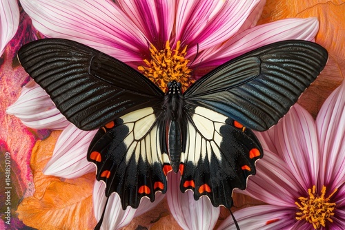 butterfly on a flower photo