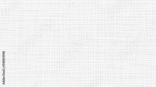 Seamless white linen fabric texture with a subtle crosshatch pattern for textile design