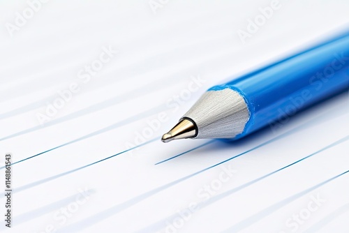 close up of a note paper on white background 