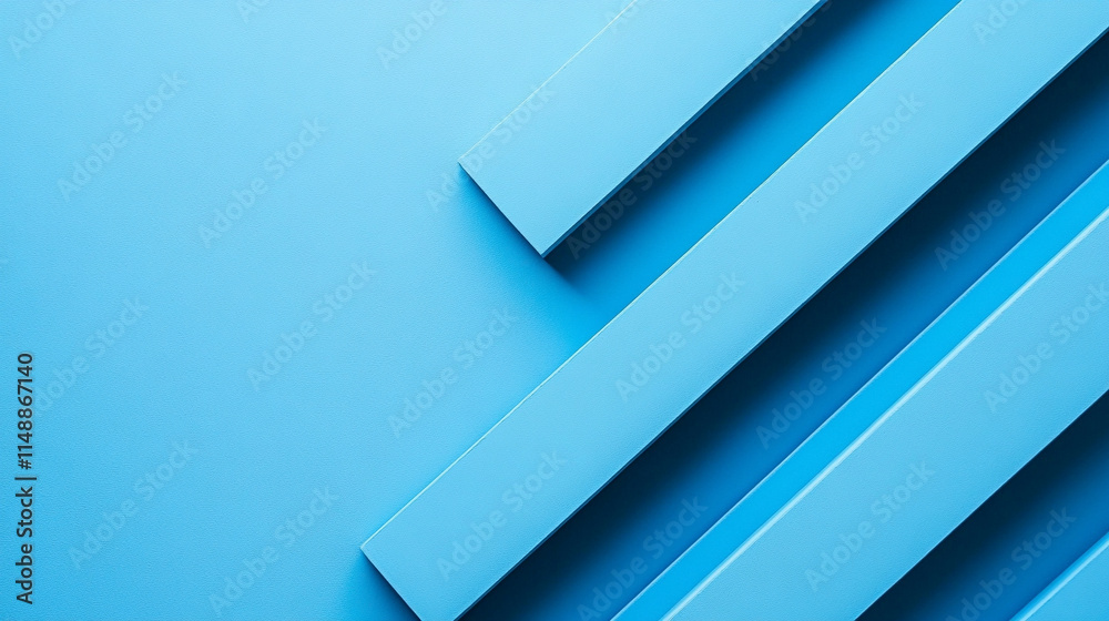 Minimalistic chaos on a vibrant blue background, blending symbolism of tranquility and disorder. A paradoxical interplay of simplicity and complexity, evoking emotional depth and curiosity