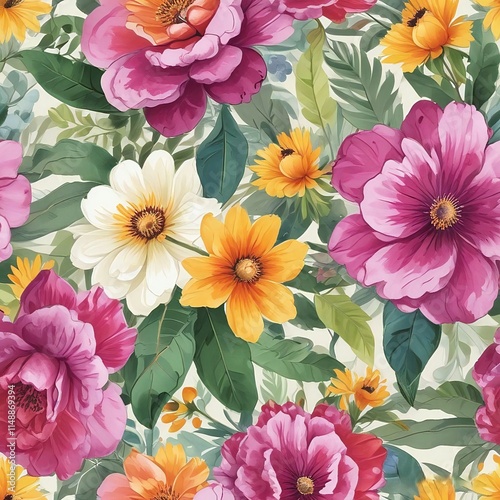 Wallpaper Mural Flowers Torontodigital.ca