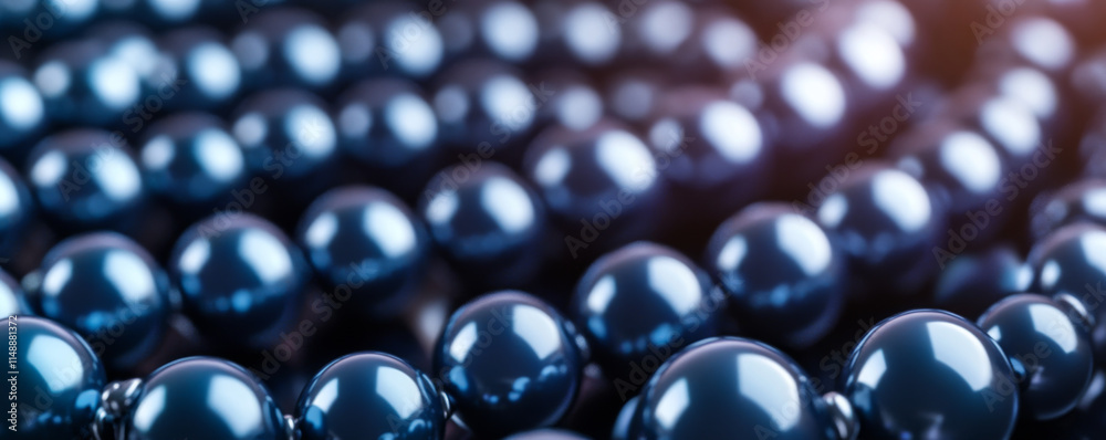 Shiny blue spheres arranged in circular pattern, creating depth and texture Shiny blue spheres arranged in circular pattern, creating depth and texture