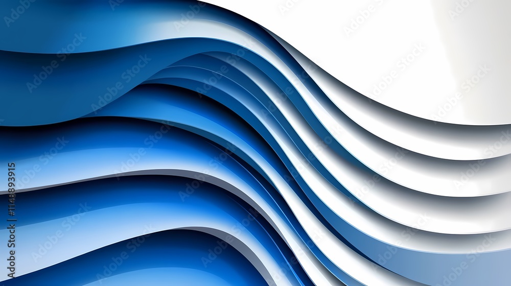 Blue and white background with curved lines, modern banner design for corporate or business presentations Blue and white background with curved lines, modern banner design for corporate or business presentations