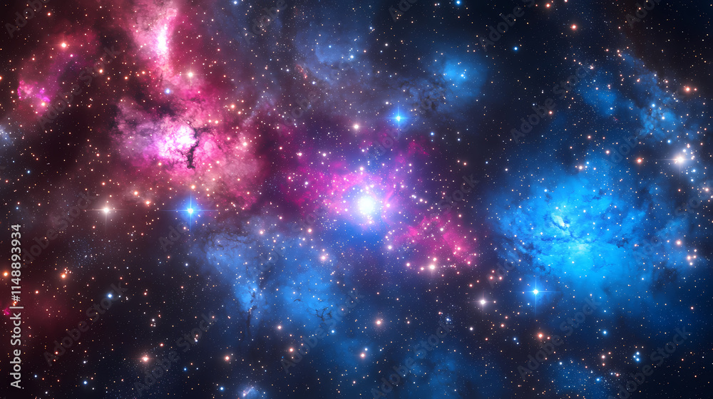 Obraz premium Active galactic nucleus, illustration. Quasar. Illustration