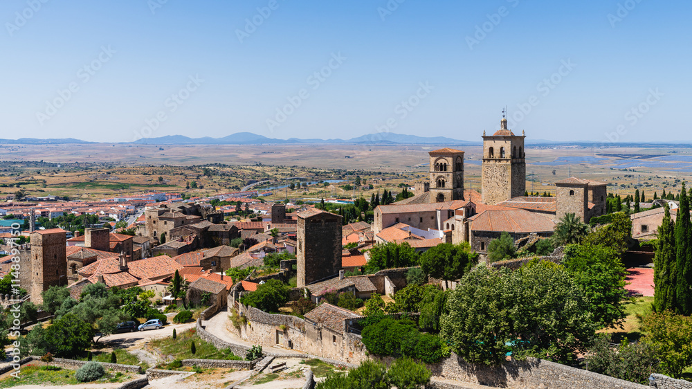 Obraz premium View of the monumental city of Trujillo, in Extremadura, Spain.