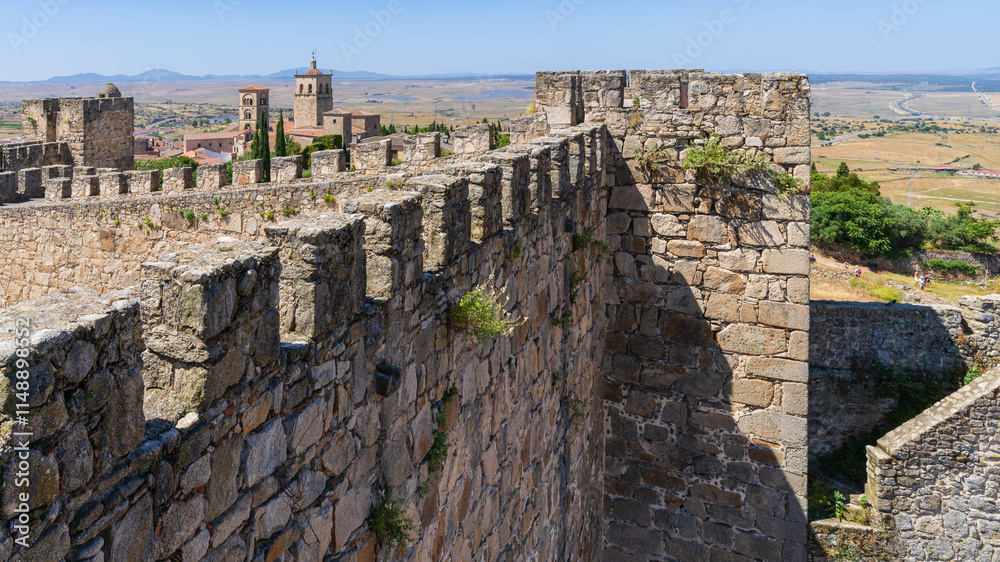 Fototapeta premium Castle of the monumental city of Trujillo, in Extremadura, Spain.