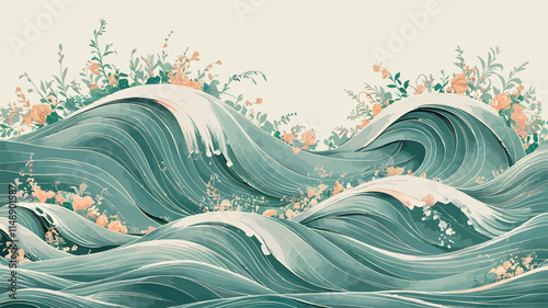 blooming tides petal drift wave garden inked blossoms flowing floral petal streams whispering waves floral currents ink ripple blooms
wave-kissed petalsKeyword
