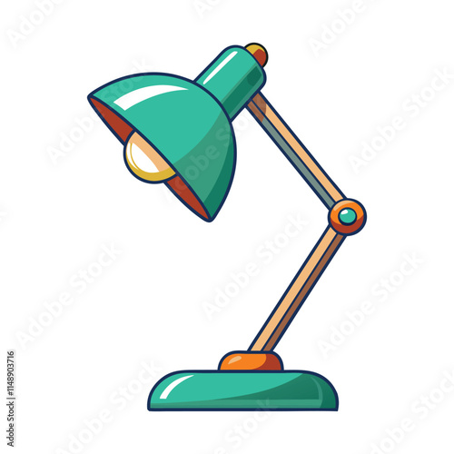 Customizable Desk Lamp Vector Illustration