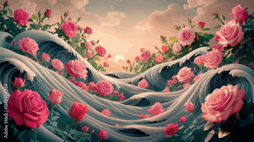 blooming tides petal drift wave garden inked blossoms flowing floral petal streams whispering waves floral currents ink ripple blooms
wave-kissed petalsKeyword
