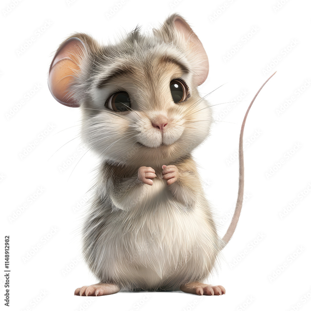 A cartoon mouse with a big smile on its face A cartoon mouse with a big smile on its face