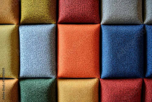 Color samples of sound absorbing panels