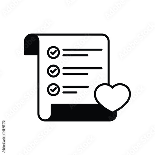 Wishlist vector icon