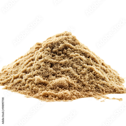 Beach Sand Pile Texture  Close up Brown Grains  Desert Dune  Natural Material  Constructio photo