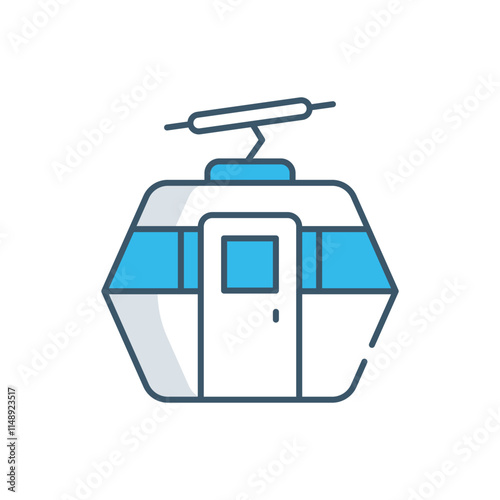 Cable Car vector icon