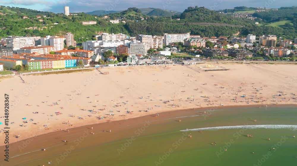 Aerial view of the Laredo, Cantabria, northern Spain. Aerial view of the Laredo, Cantabria, northern Spain.