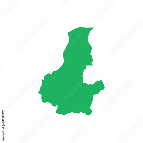 faryab province in Afghanistan map vector design illustration.  photo