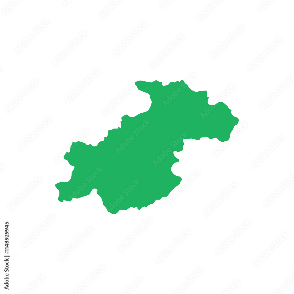 ghor province in Afghanistan map vector icon design illustration, isolated on white background. ghor province in Afghanistan map vector icon design illustration, isolated on white background.