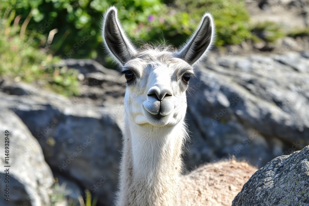 Obraz premium Happy Smiling Llama