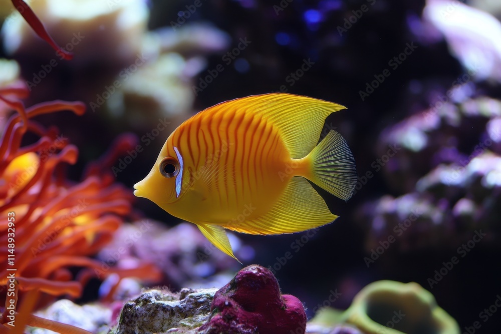 Hawaiian yellow fish Zebrasoma flavescens Hawaiian yellow fish Zebrasoma flavescens
