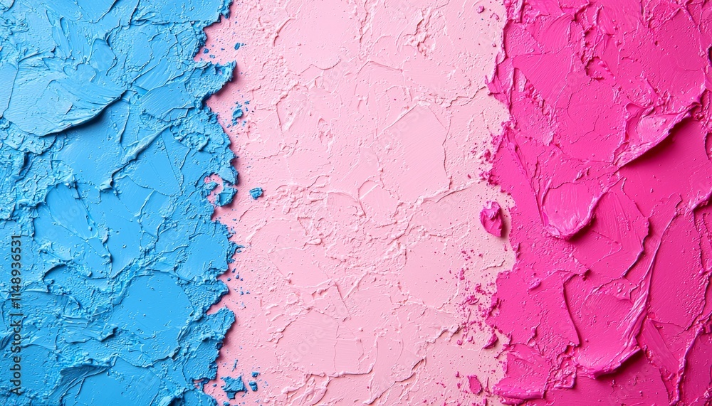 Abstract Textured Paint Swatch In Blue Pink And Magenta Abstract Textured Paint Swatch In Blue Pink And Magenta