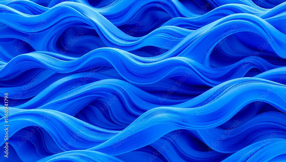 Obraz premium illustration of a blue waves 