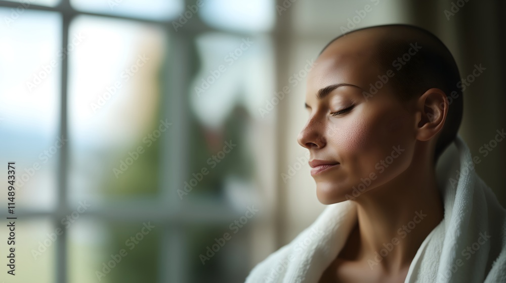 Serene woman in meditation pose by window, mindfulness concept for wellness programs and spiritual practices. Suitable for meditation apps, yoga studios and mental health services. Serene woman in meditation pose by window, mindfulness concept for wellness programs and spiritual practices. Suitable for meditation apps, yoga studios and mental health services.