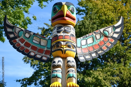 Stanley Park s totem poles in Vancouver photo